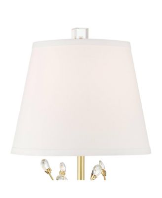 Moritz 21 1/2" High Branch Small Traditional Accent Table Lamp Metal Crystal Single Living Room