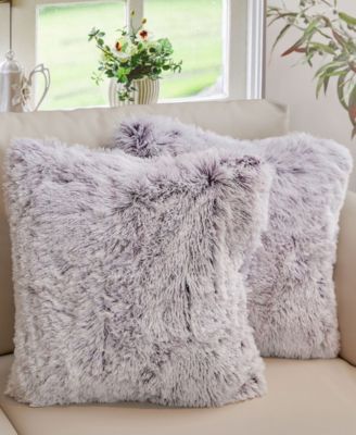 Textured Fluffy Decorative Pillow, 20" x 20"