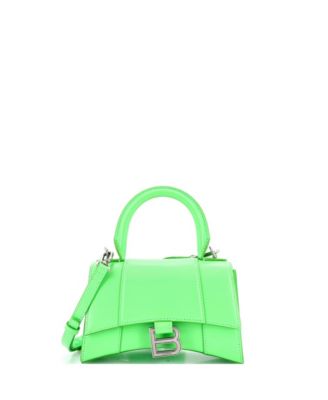 XS Hourglass Top Handle Bag Leather