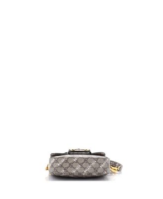 Mini x Balenciaga The Hacker Project Horsebit 1955 Shoulder Bag GG Coated Canvas