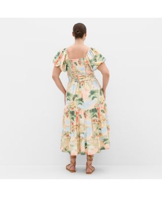 Women's Laurena Sardinia Print Maxi Dress