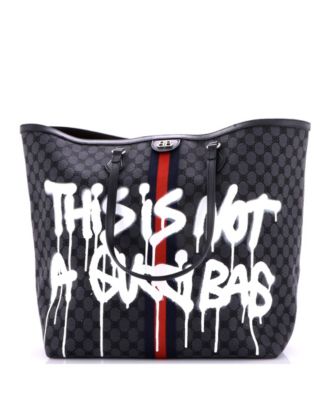 Large x Gucci The Hacker Project Tote Graffiti BB Canvas