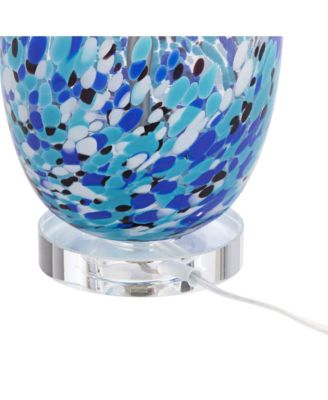 Marnie 27 3/4" Tall Curved Modern Coastal Table Lamps Set of 2  Art Glass Living Room Bedroom (Colors May Vary)