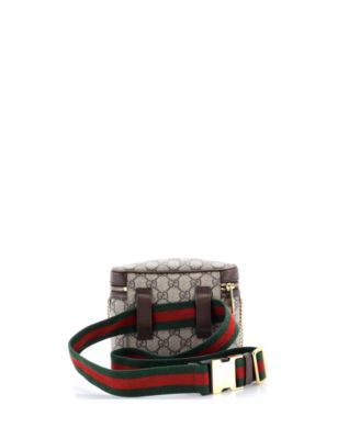 Small Ophidia Chain Belt Bag GG Coated Canvas