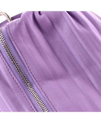 Bracelet Pouch Shoulder Bag Pleated Leather