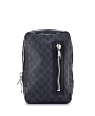 Small Soft Zip Sling Bag GG Coated Canvas