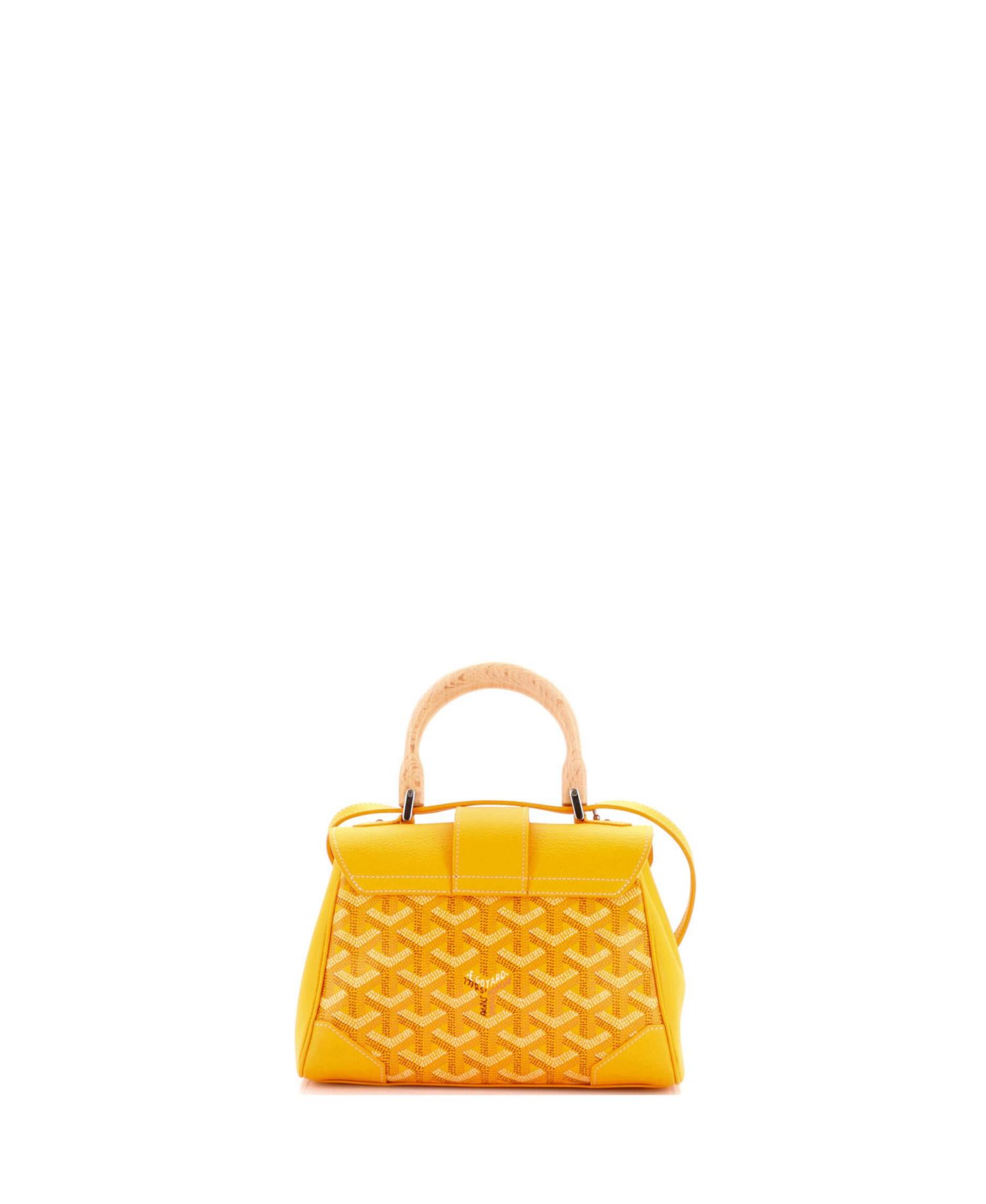 Mini Saigon Top Handle Bag Coated Canvas with Leather