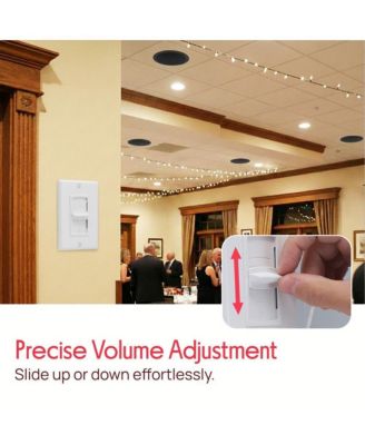 Dual-Channel Passive Volume Controller for Home Audio with Easy Connectivity, Compatible with All Speakers and Devices