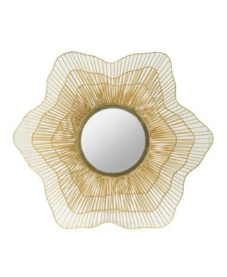 D27x2.4" Metal Mirror, Wall Mounted Mirror Home Decor for Bathroom Living Room