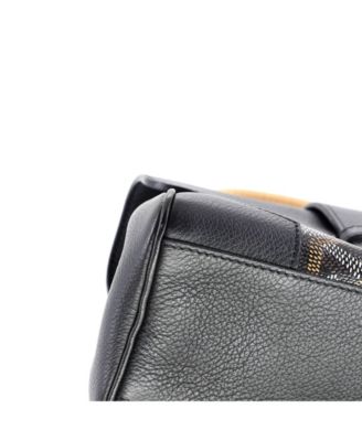 Mini Saigon Top Handle Bag Coated Canvas with Leather