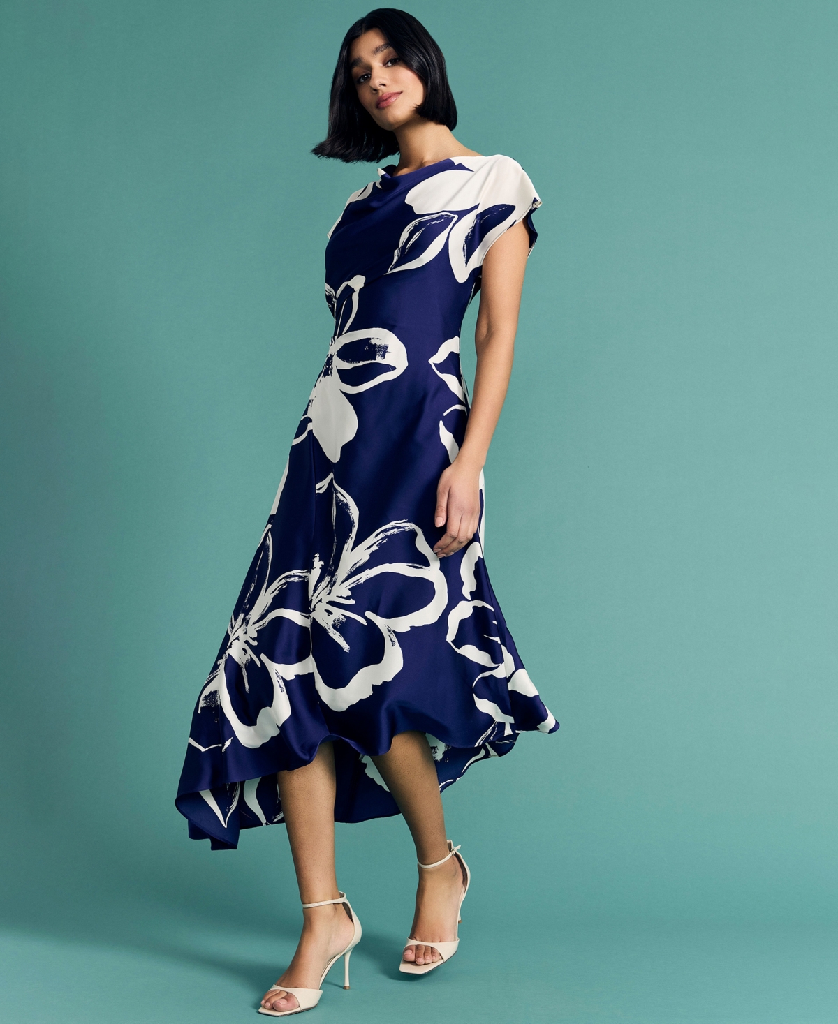 Maggy London Women's Short-Sleeve Fit & Flare Dress