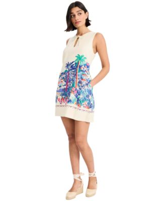 Women's Sleeveless Front-Tie Mini Dress