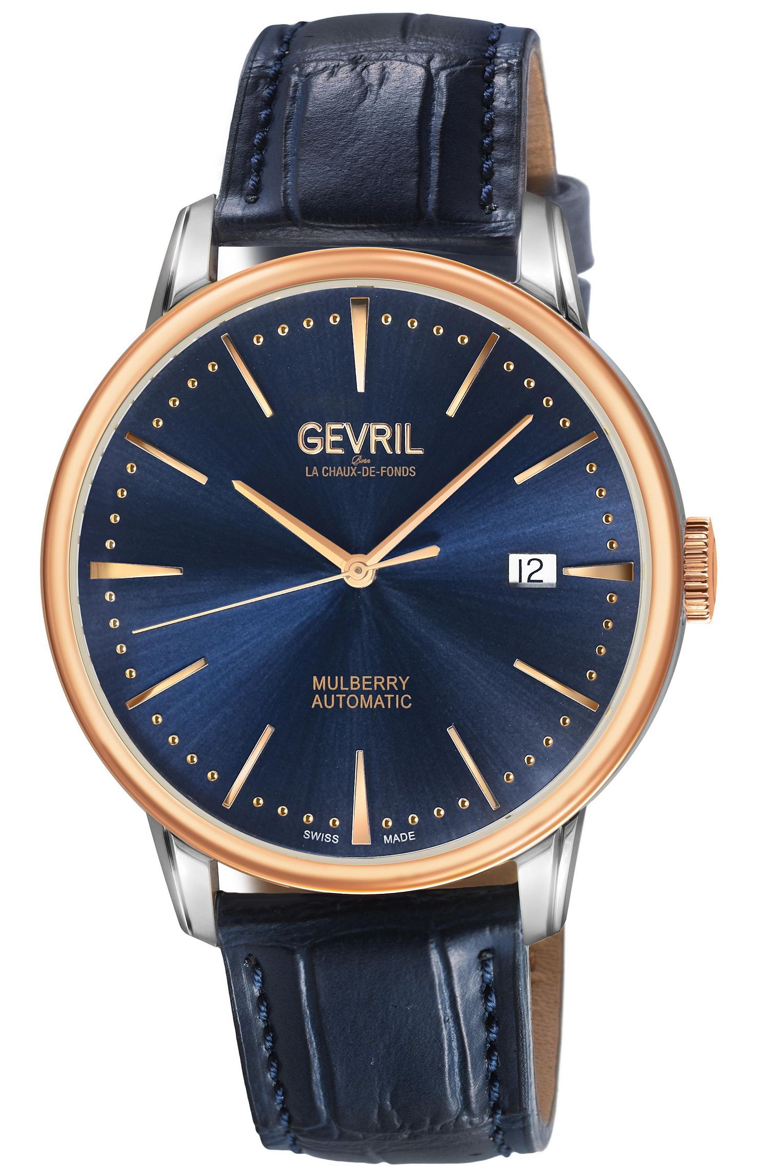 Gevril Mulberry Automatic Blue Dial Men's Watch