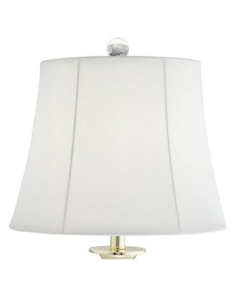 Traditional Table Lamps 28.75" Tall Set of 2 Faceted Crystal and Brass  Bell Shade for Living Room Family Bedroom