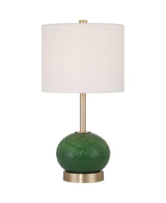 Maris 20" High  Glass and Satin Brass Table Lamp