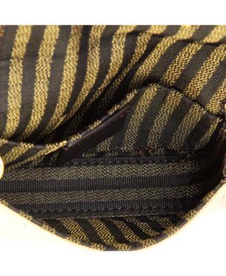 Nano Chain Baguette Charm Bag Zucca Embroidered Canvas