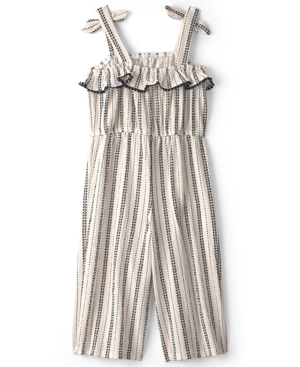 Carter's Girls' 2T-5T Striped Ruffle Jumpsuit