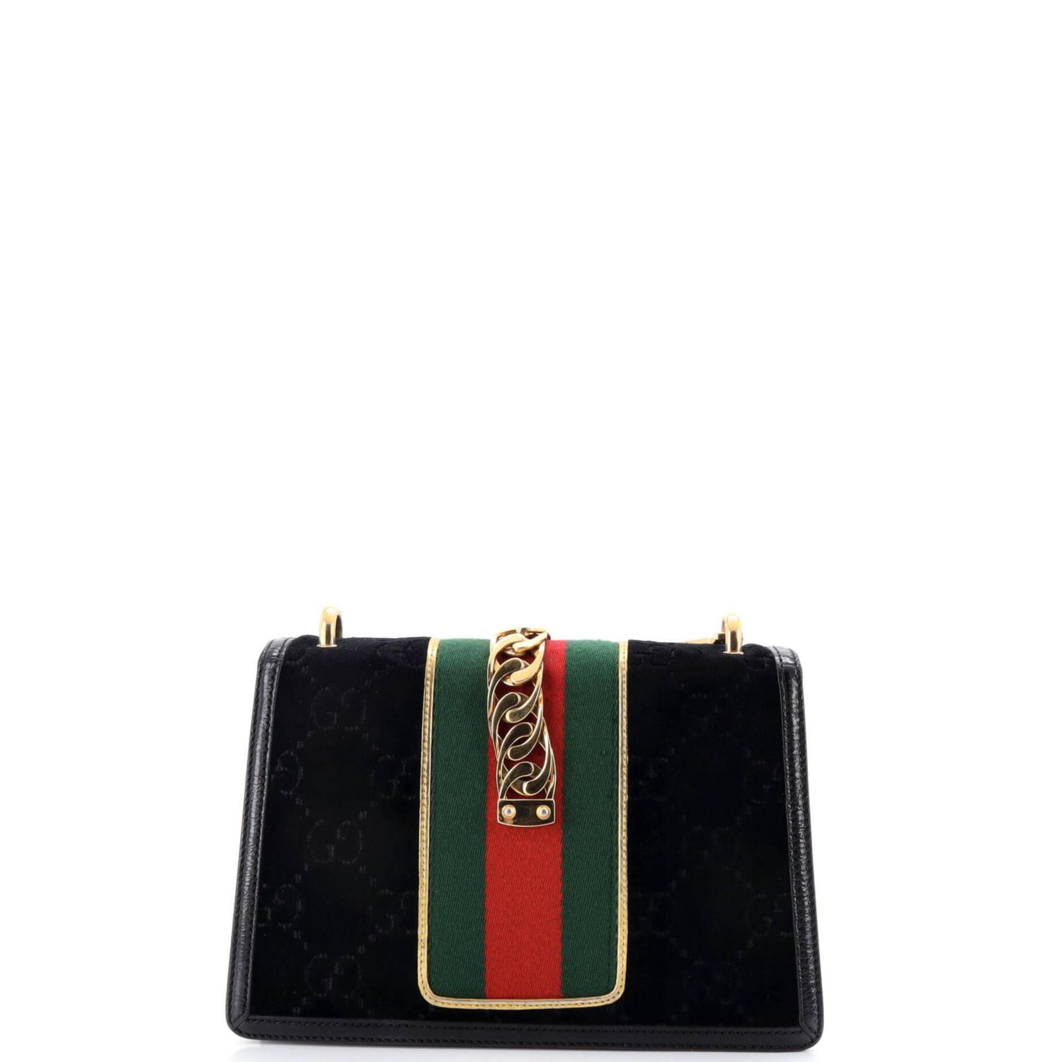 Small Sylvie Shoulder Bag GG Velvet