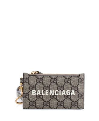x Balenciaga The Hacker Project Zip Card Case with Strap GG Coated Canvas