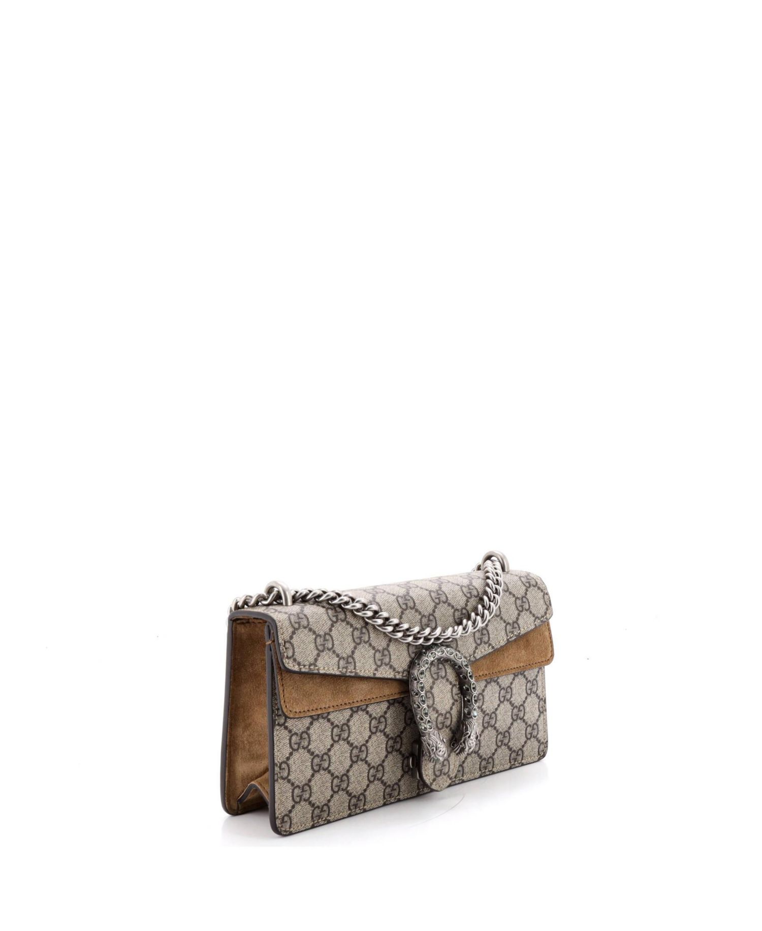 Small Dionysus Bag GG Coated Canvas with Crystal Embellished Metal
