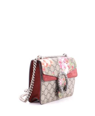 Mini Dionysus Bag Blooms Print GG Coated Canvas