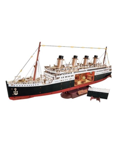 Детская игрушка Flash Popup 3D Puzzle 1912 Ocean Liner 433pcs DIY Lights Up