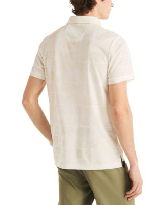 Men's Floral Print Golf Polo Shirt