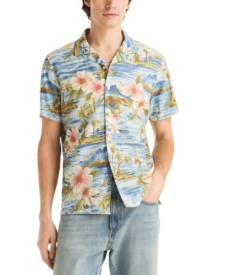 Men's Short-Sleeve Camp Collar Shirt