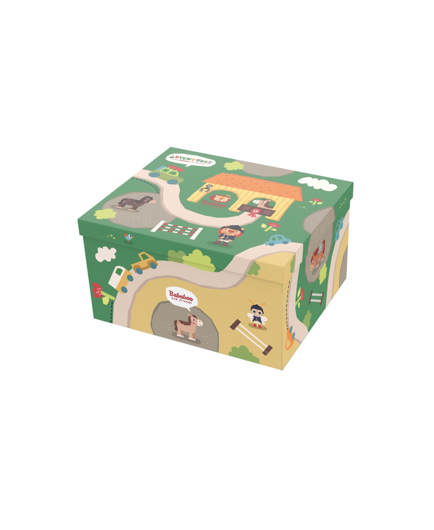 Детский игровой набор Bababoo and friends Horse Stable Wooden 66-Piece Playset, Ages 2+, цвет: Open Miscellaneous — фото 2