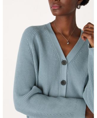 Women's Cotton V-Neck Cardigan