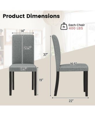 Mid Century Modern Dining Chairs Set of Two