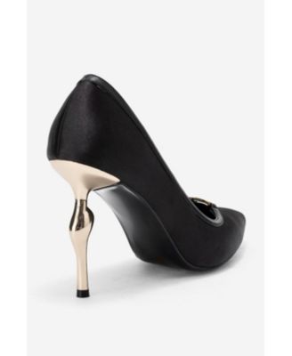 Womens Milos Buckle Pointed Toe Pump