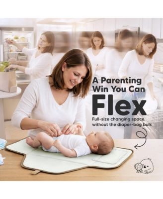 Flex Portable Changing Pad for Baby, Travel, Foldable Large Waterproof Baby Diaper Changing Mat for Diaper Bag