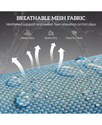 Foldable Reclining Pool and Beach Chair w/ Pillow,