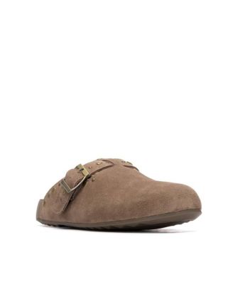 Women's Suede Clog Mule Flats