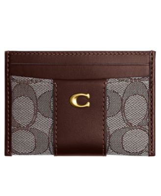 Signature Jacquard Essential Card Case Wallet