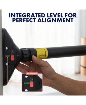 Adjustable Doorway Pull-Up Bar 45-55 inches with Anti-Slip Grip (SQDPB55BK)