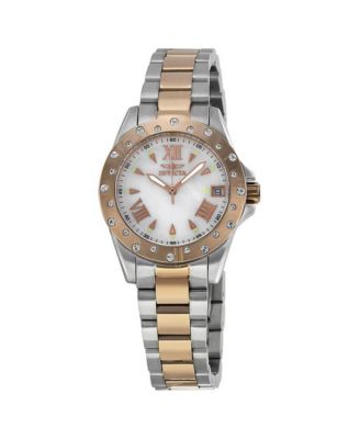 Women's 12856 Angel Quartz Mother of Pearl Dial Watch