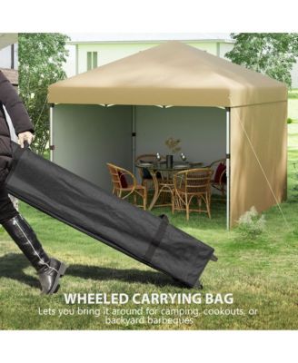 10' x 10' Pop Up Canopy with 3 Sidewalls and Carry Bag