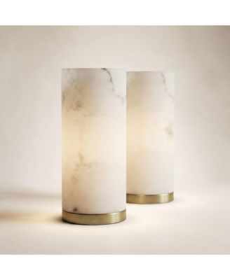 Renier High Faux Alabaster Accent Table Lamp Set of 2