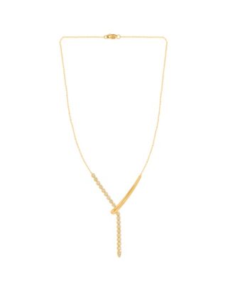 Diamond Vertical Line 18" Lariat Necklace (1/5 ct. t.w.) in 14k Gold