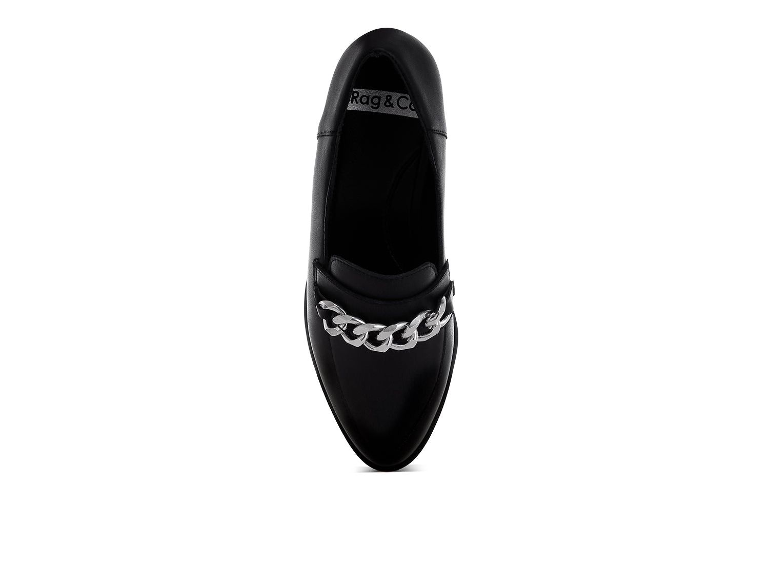 Rag and Co Womens Pola Leather Horsebit Loafers