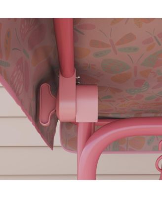 Kids Porch Swing, 2-Seater Outdoor Patio Swing with Safety Belt