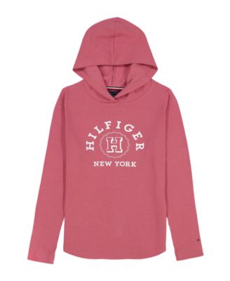 Girls 7-16 Long-Sleeve Rib Popover Hoodie
