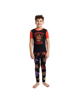 Big Boys I Survived Freddy Face 4-Pack Pajama Set-14