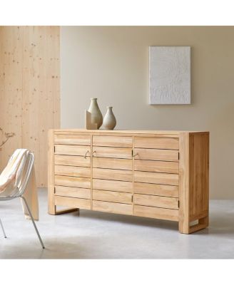 170 cm Solid Teak Minimalist Sideboard Kitchen Cupboard