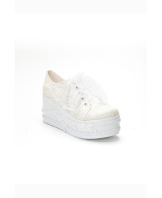 Women's Valencia Lace Platform Bridal Sneaker