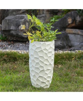 MgO Geometric Pattern Round 22" Tall Planter