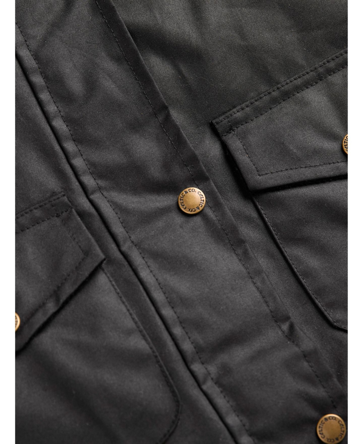 Женская куртка Celtic & Co. British Waxed Cotton Belted, цвет: Чёрный — фото 3