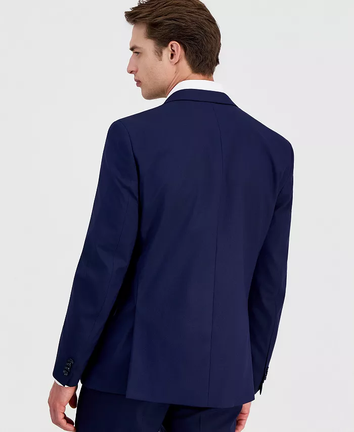 Men's Slim-Fit Stretch Solid Suit Jacket - thumbnail 10